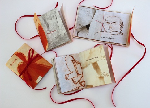 'The Present' is a poem written by my former husband, Robert Heikki Huotari, when he first held my granddaughter. My intaglio portraits of babies were drawn from 1974 to the present.
